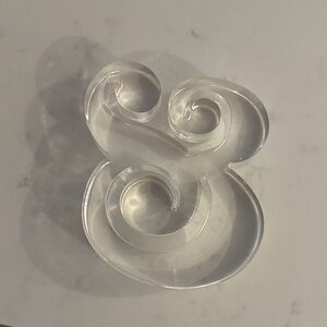 Elegant Clear Acrylic Art Sculpture